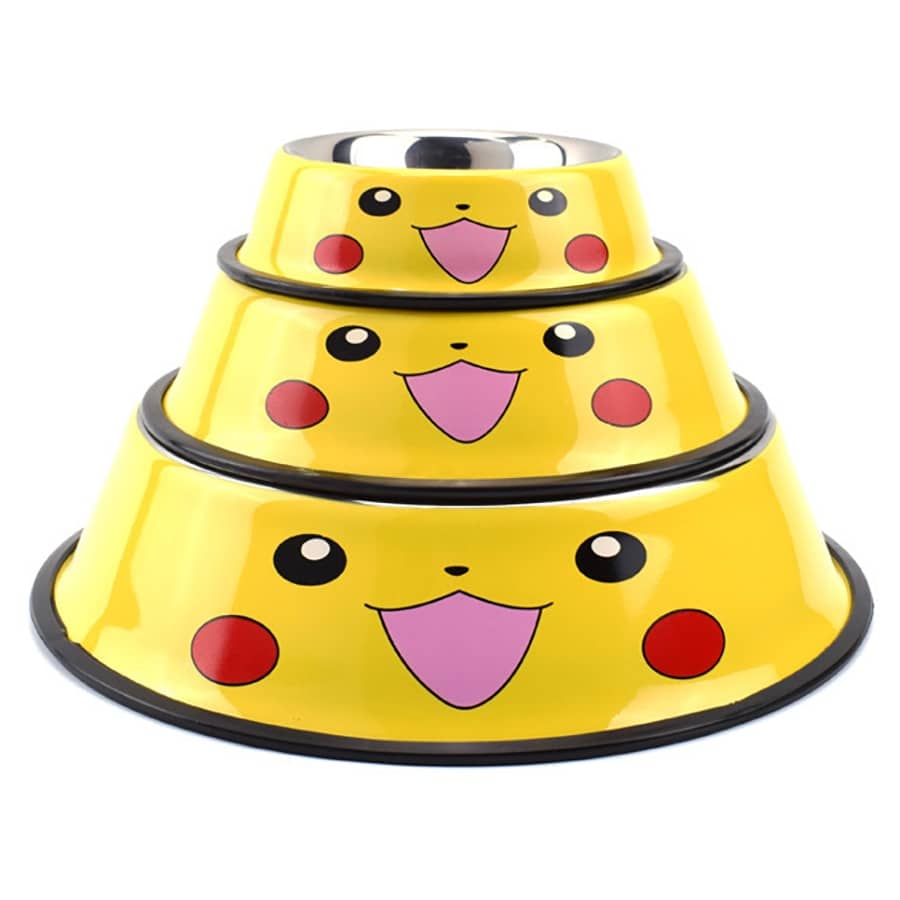 Pikachu Pet Bowl Dog Cat Feeding Dish