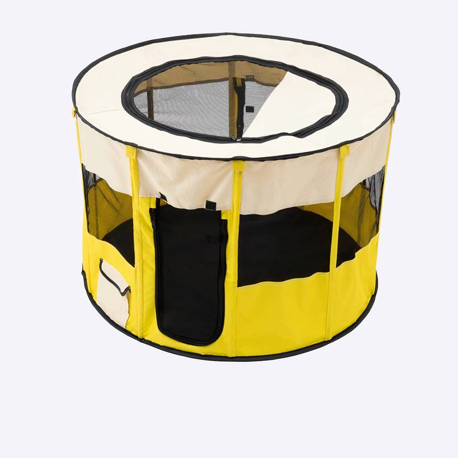Portable Foldable Round Breathable Dog Playpen