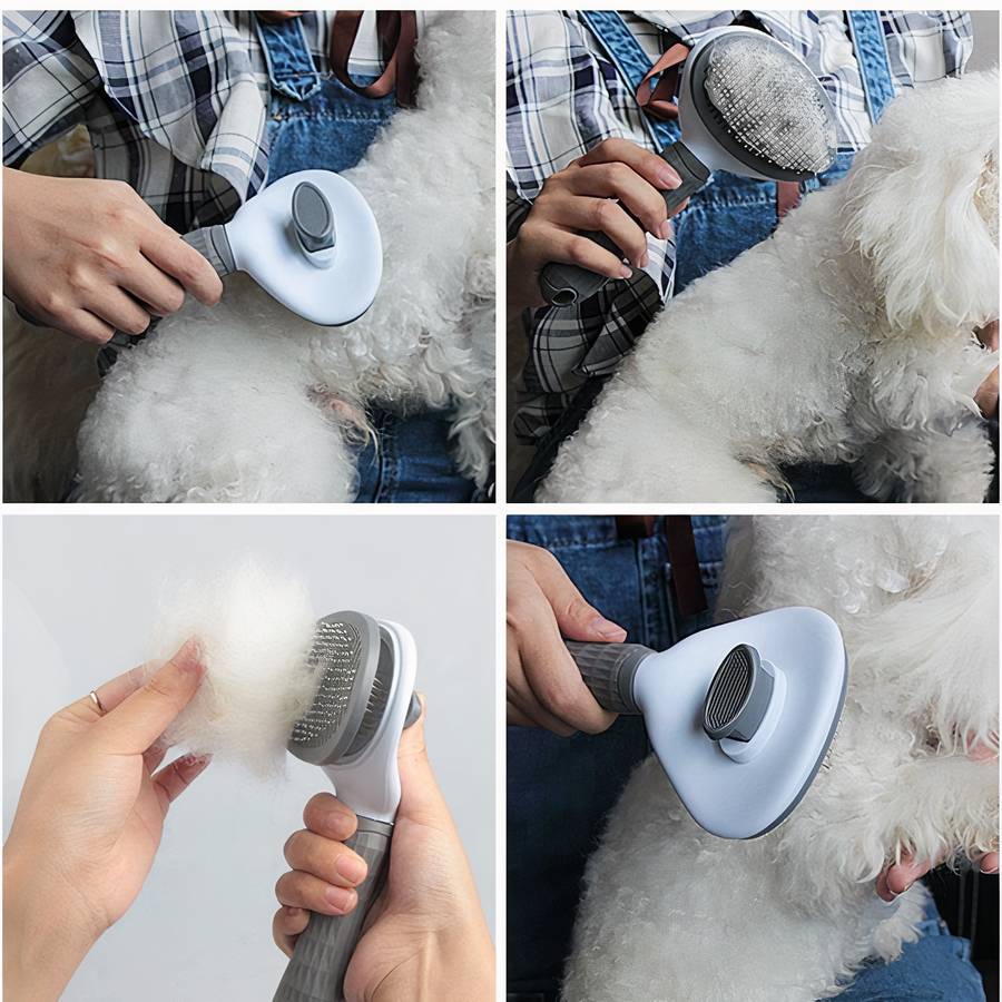 Self Cleaning Dog Grooming Brush