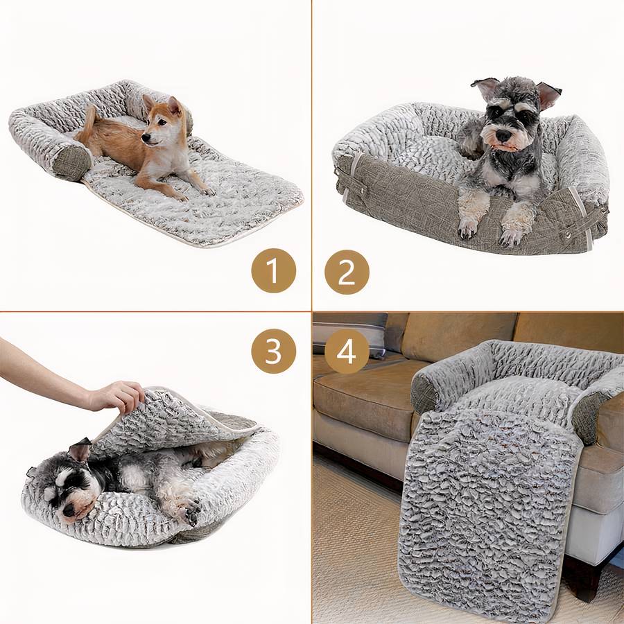 Soft and Cozy Dog Sofa Bed Comfortable Pet Couch for Small and Medium Dogs