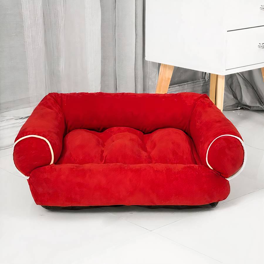 Dog Sofa Bed Convertible Couch for Pets Comfortable Plush Lounge