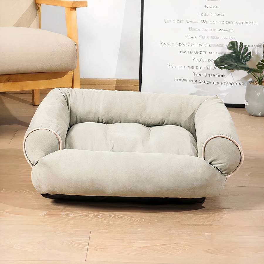 Dog Sofa Bed Convertible Couch for Pets Comfortable Plush Lounge