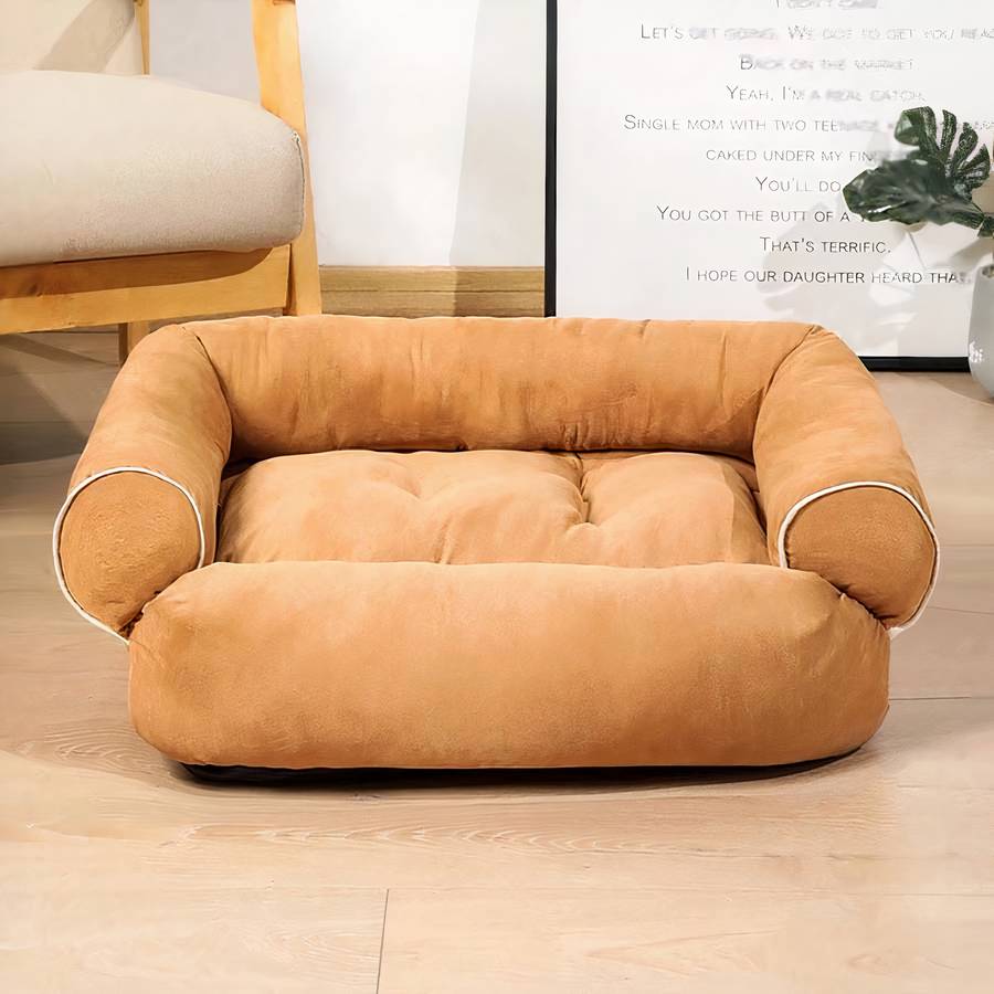 Dog Sofa Bed Convertible Couch for Pets Comfortable Plush Lounge