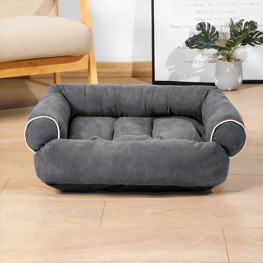 Dog Sofa Bed Convertible Couch for Pets Comfortable Plush Lounge