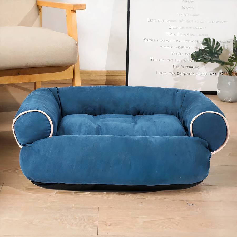 Dog Sofa Bed Convertible Couch for Pets Comfortable Plush Lounge