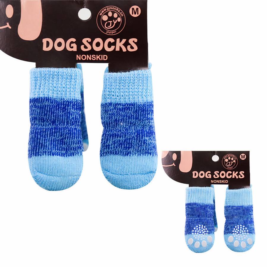 Multicolor Cotton Dog Booties Soft Non Slip Puppy Socks