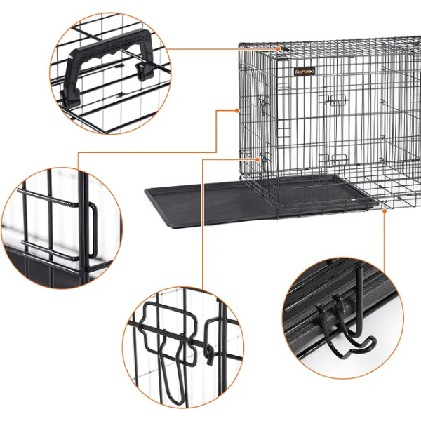 XXL Dog Crate Heavy Duty Large Metal Wire Kennel</assistant