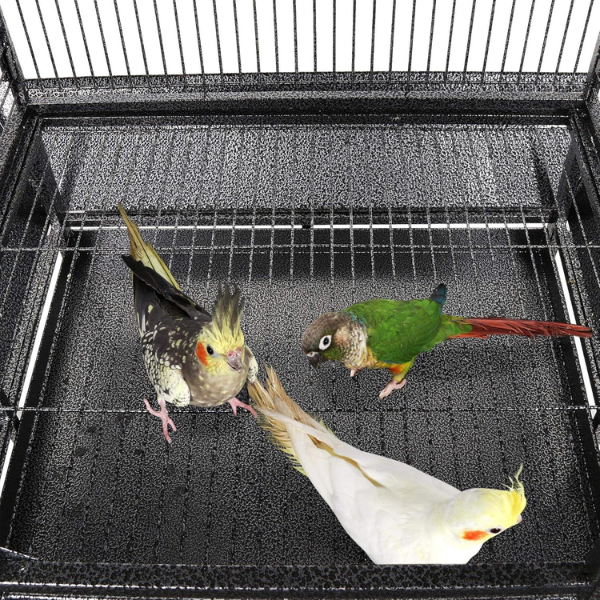 Bird Cage Aviary 18in x 14in x 39in Large Bird Cage with Spacious Flight Area