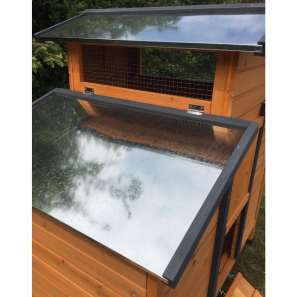 Chicken Coop for 4 to 6 Hens FSC Certified Wood with Opening Roof
