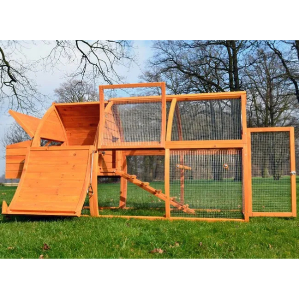 Wooden Backyard Chicken Coop for 2 to 5 Hens 68x30x40 Inches