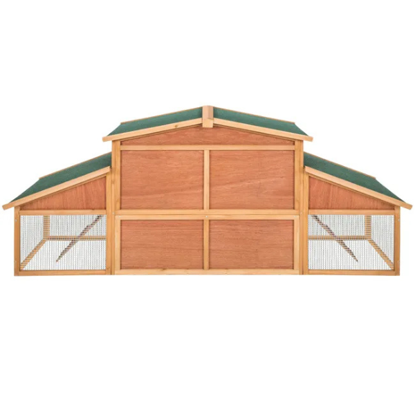 Hamster Hutch Small Rodents Wooden Cage 89 x 30 x 37.5 Inches