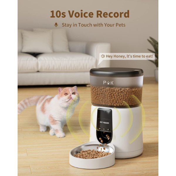 Smart Automatic Cat Feeder Programmable Portion Control Pet Food Dispenser