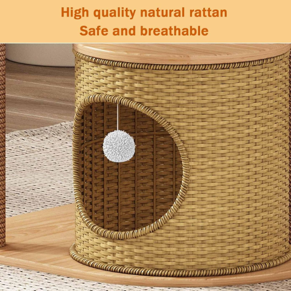 Cat Tree Tower with Sisal Scratching Post Condo for Cats