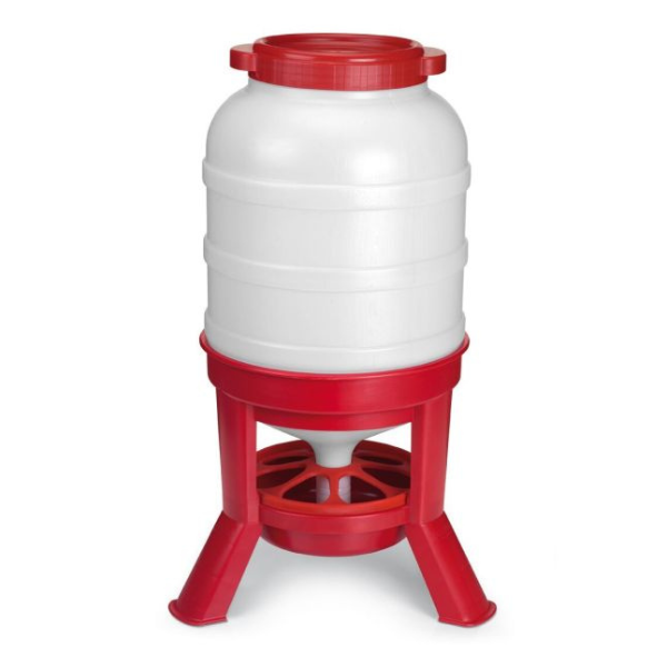 30 Chicken Waterer and Feeder Kit 40L Poultry Drinkers and Feeders Set