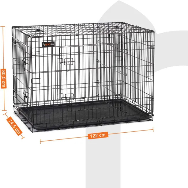XXL Dog Crate Heavy Duty Large Metal Wire Kennel</assistant