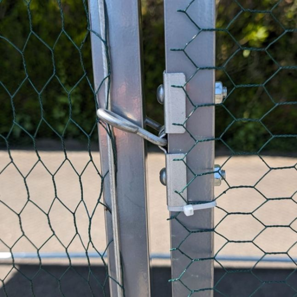 Chicken Run Coop 65 Sq Ft 2x3x7.4ft Galvanized Steel Wire Mesh 1.5 Inch Mesh Size