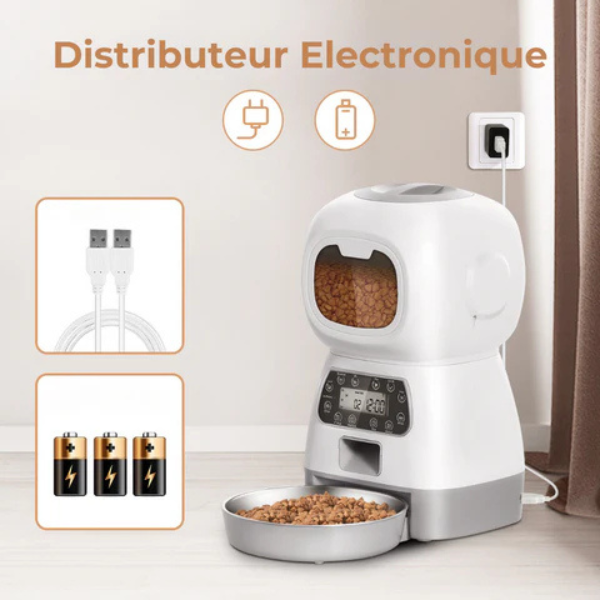 Automatic Dog and Cat Food Dispenser for Dry Kibble