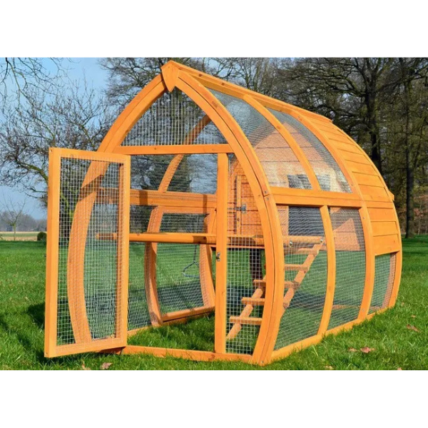 Wooden Backyard Chicken Coop for 2 to 5 Hens 68x30x40 Inches