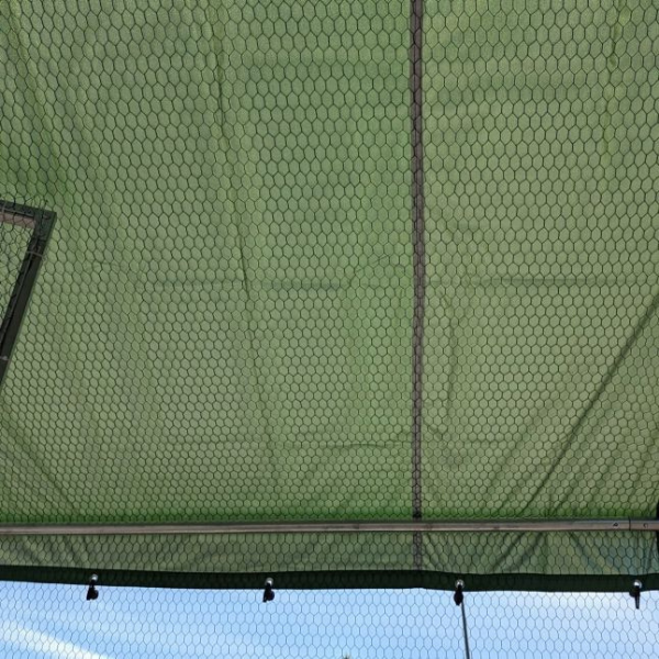 Chicken Run Coop 65 Sq Ft 2x3x7.4ft Galvanized Steel Wire Mesh 1.5 Inch Mesh Size