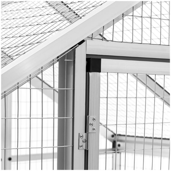 XXL Aluminum Aviary Cage 48 x 70 x 77 Inches with 63 x 24 Inch Door
