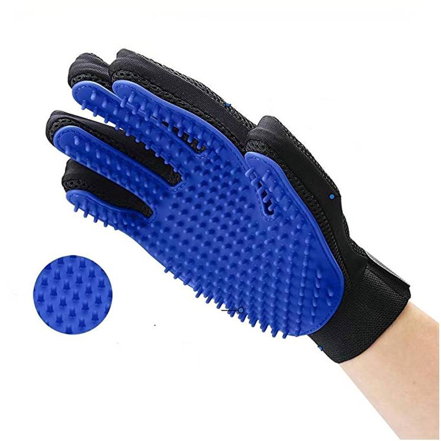 Dog Grooming and Massage Glove Pet Hair Remover Brush