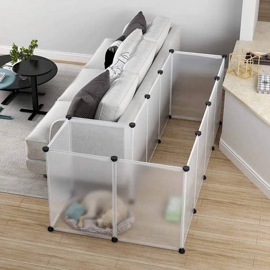 Multipurpose Portable Dog Playpen Free Standing Pet Exercise Pen Yard Fence