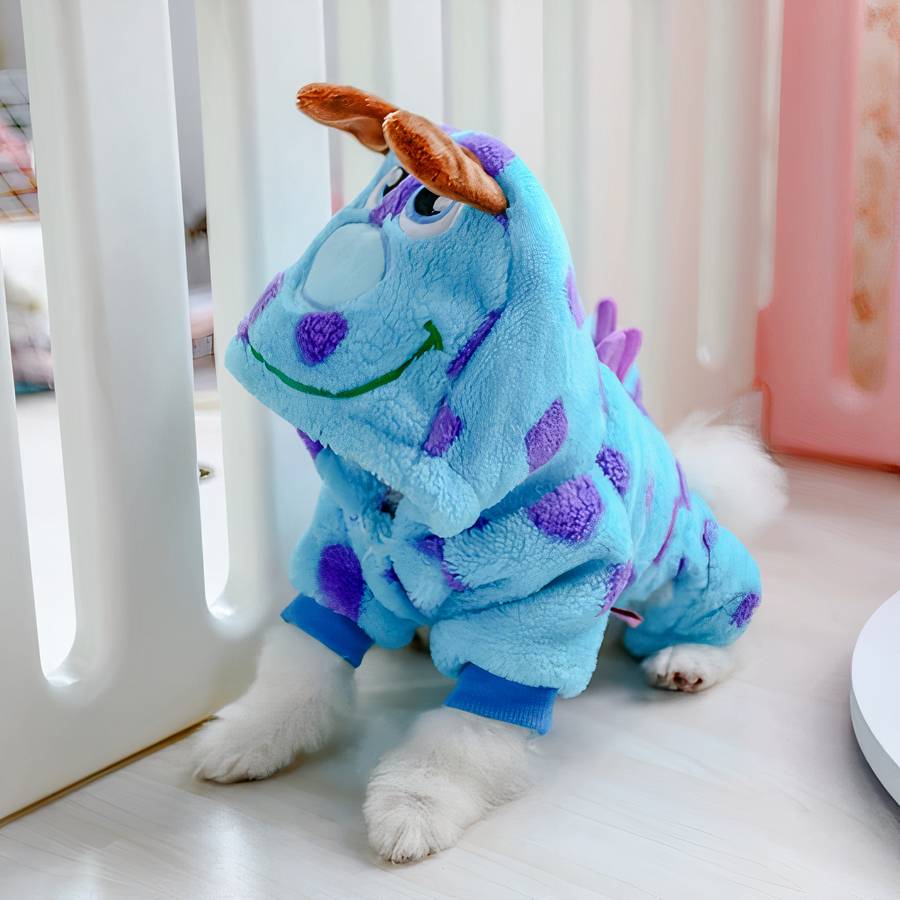 Cute Thick Hooded Dog Coat Warm Winter Jacket for Small and Large Dogs