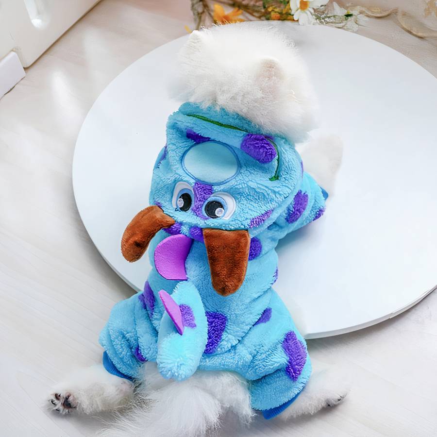 Cute Thick Hooded Dog Coat Warm Winter Jacket for Small and Large Dogs