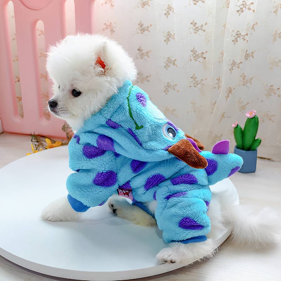 Cute Thick Hooded Dog Coat Warm Winter Jacket for Small and Large Dogs