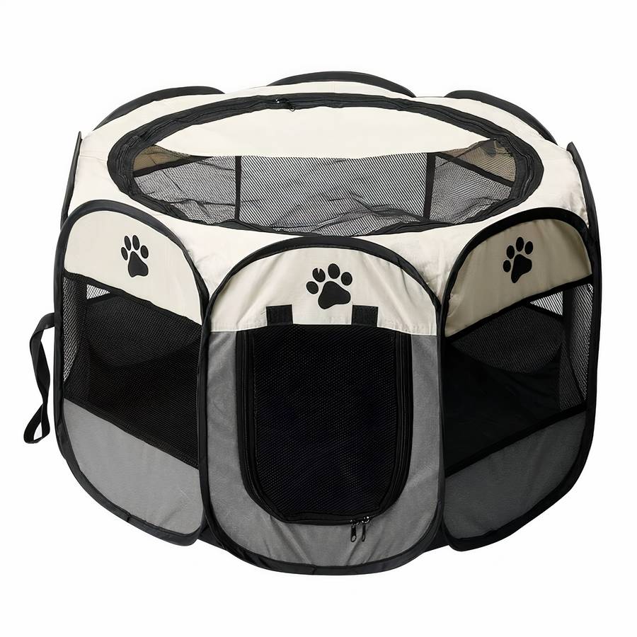Dog Playpen Portable Pet Pen Enclosure for Puppies and Small Dogs