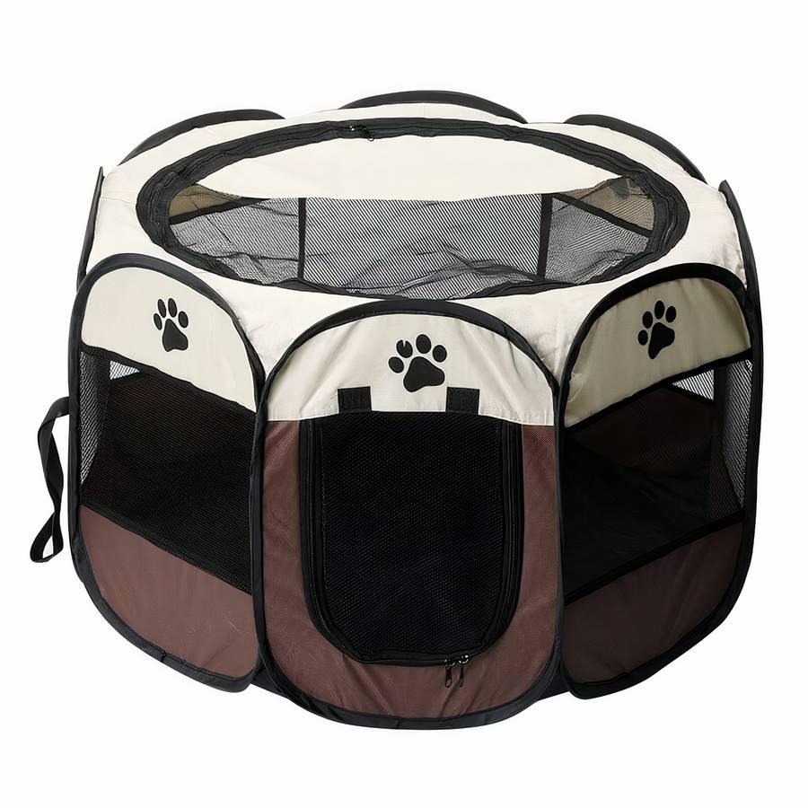 Dog Playpen Portable Pet Pen Enclosure for Puppies and Small Dogs