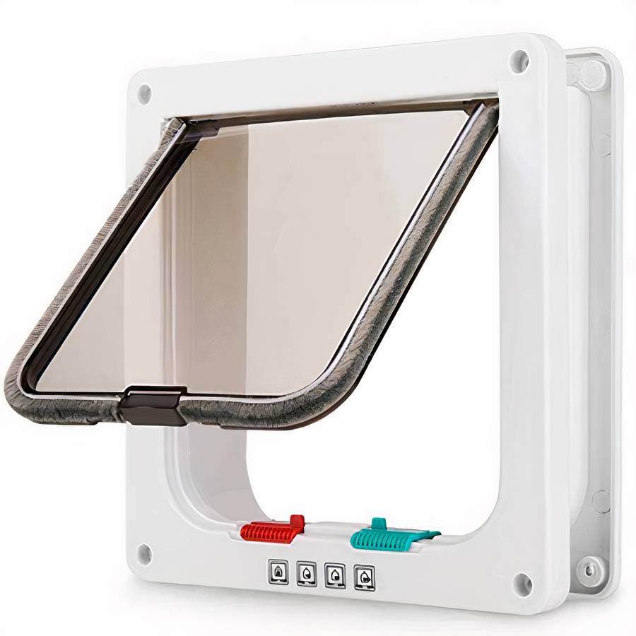 Dog Flap Door Pet Door for Dogs Easy Install Weatherproof Dog Gate