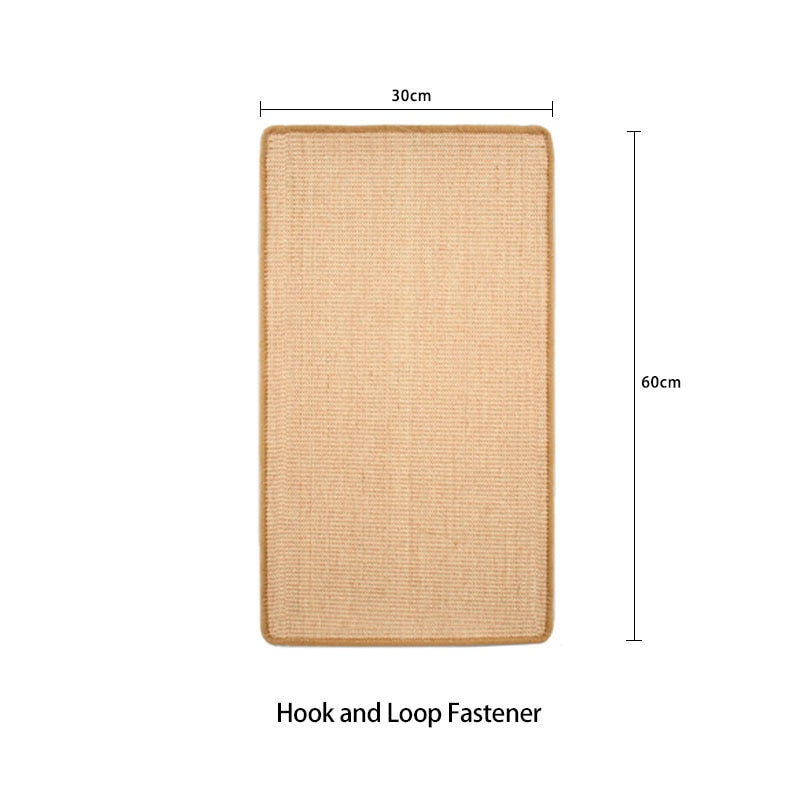 Cat Scratching Mat with Catnip and Sisal for Cats and Kittens