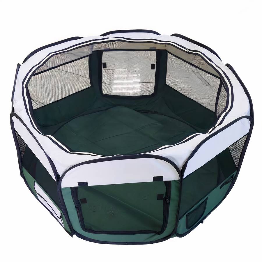 Foldable Octagon Dog Tent Portable Pet Shelter for Outdoor and Indoor Use
