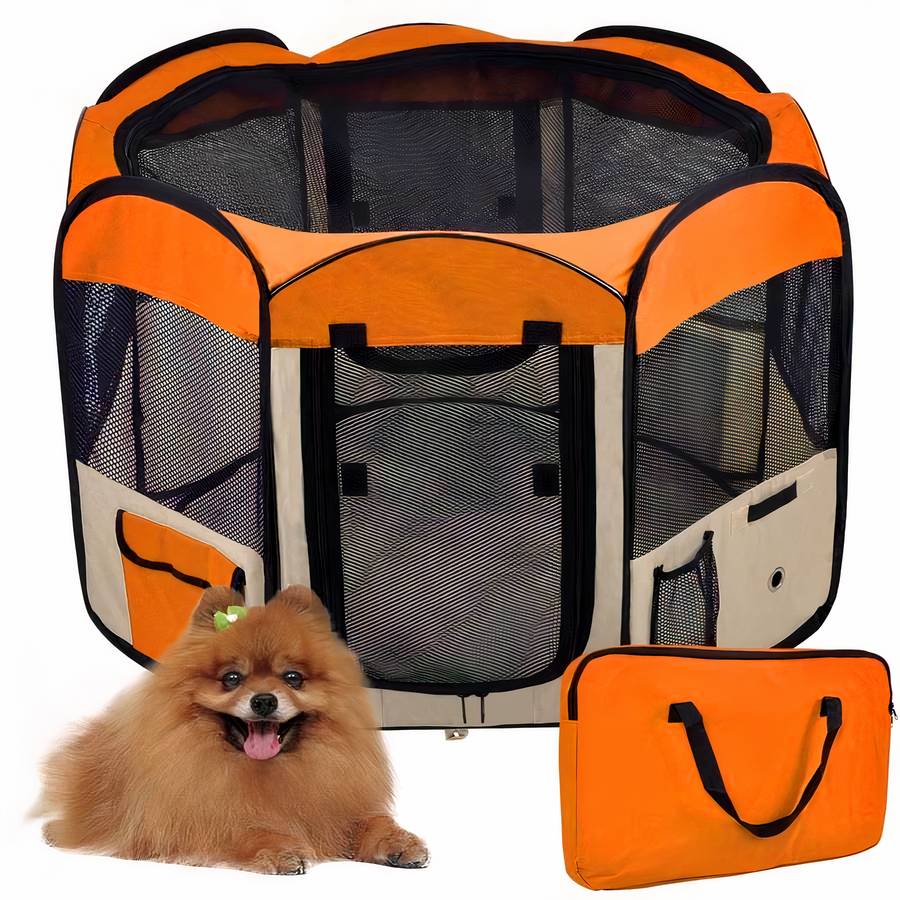 Foldable Octagon Dog Tent Portable Pet Shelter for Outdoor and Indoor Use