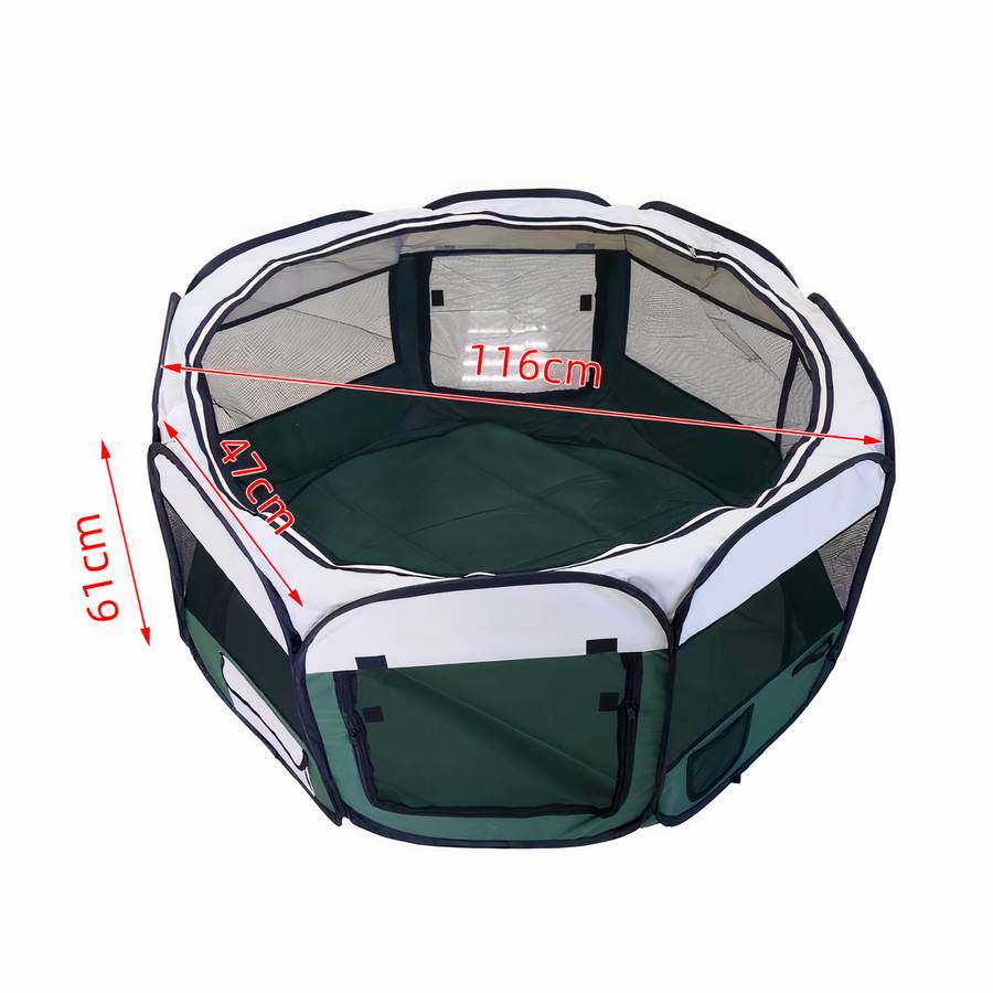 Foldable Octagon Dog Tent Portable Pet Shelter for Outdoor and Indoor Use