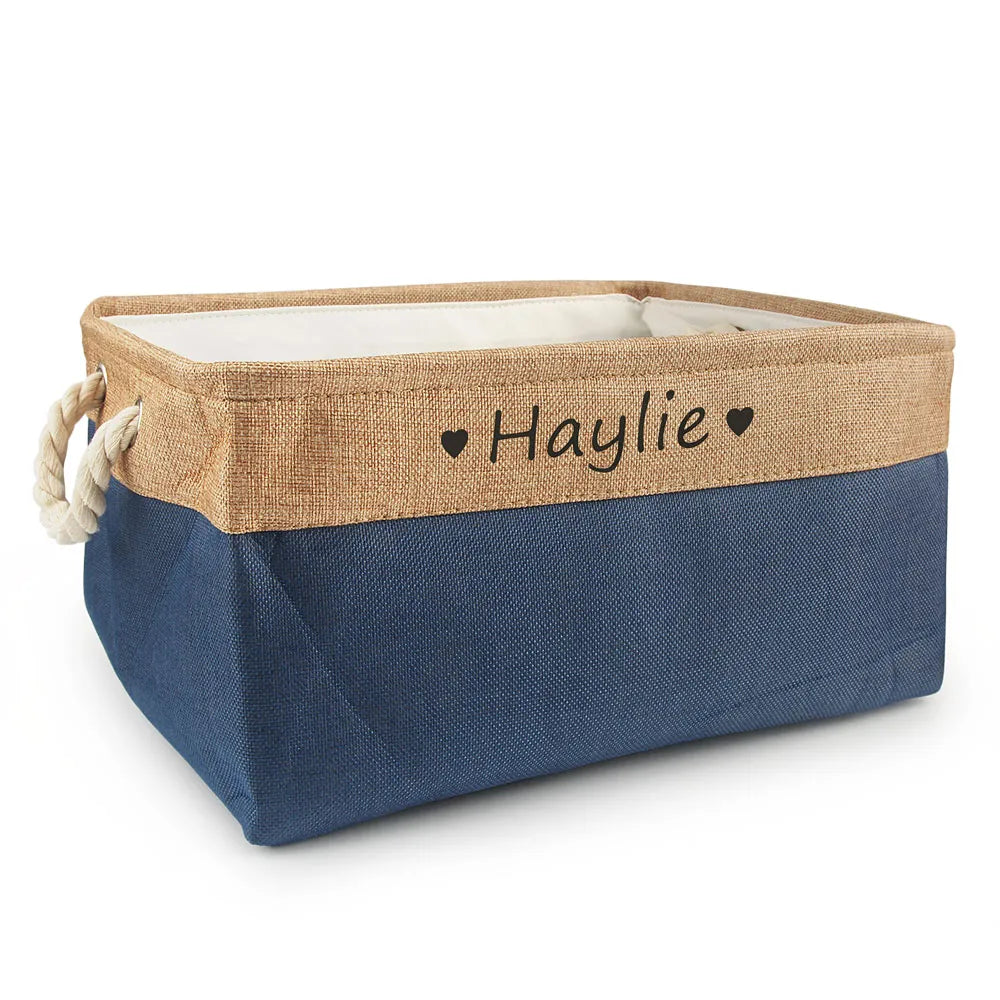 Custom Pet Storage Basket Personalized Animal Organizer Container