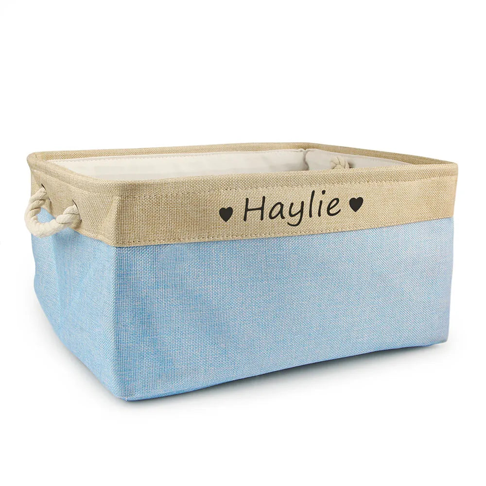 Custom Pet Storage Basket Personalized Animal Organizer Container