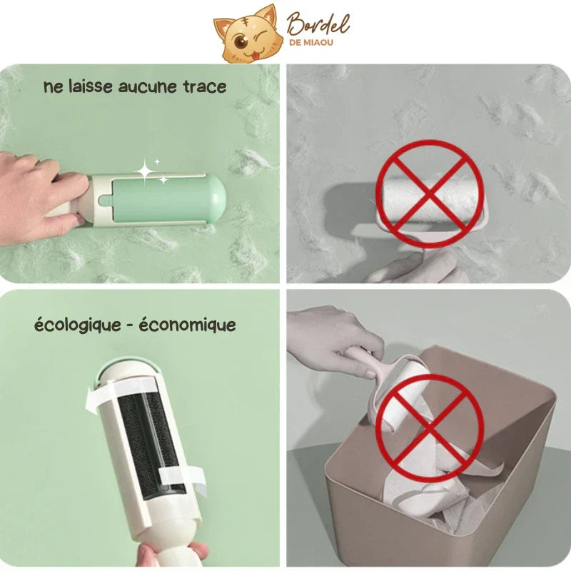 Pet Hair Remover Roller for Cat Hair Lint Remover Sticky Brush for Clothes and Furniture