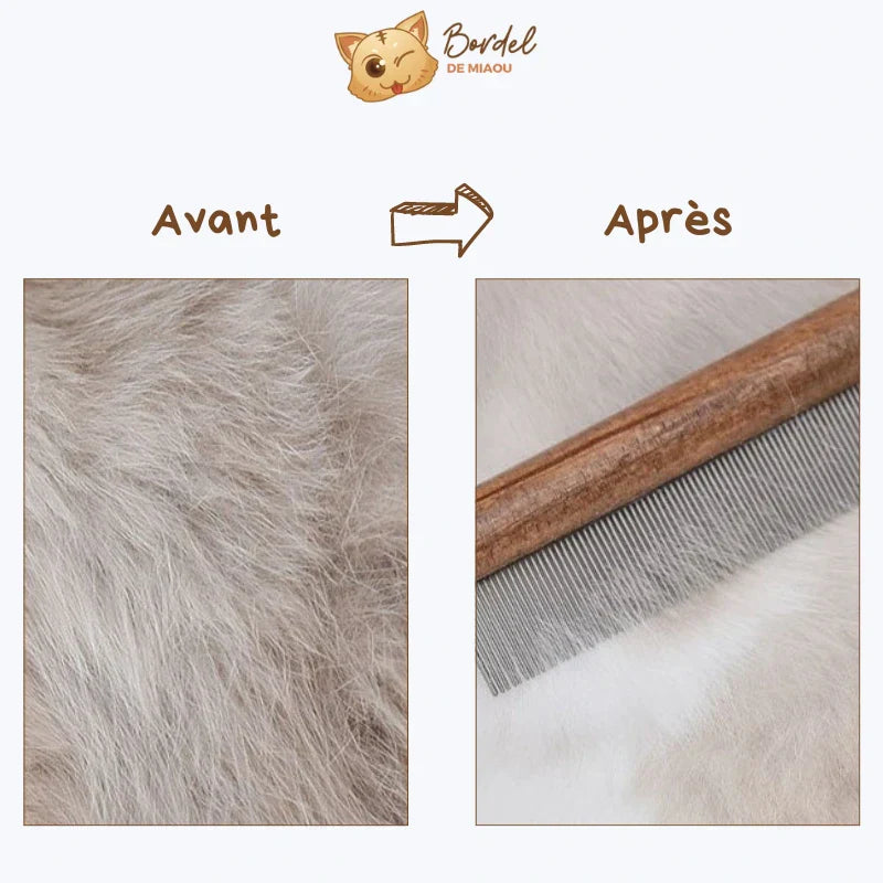 Cat Flea Removal Brush Natural Flea Comb for Cats Grooming Tool