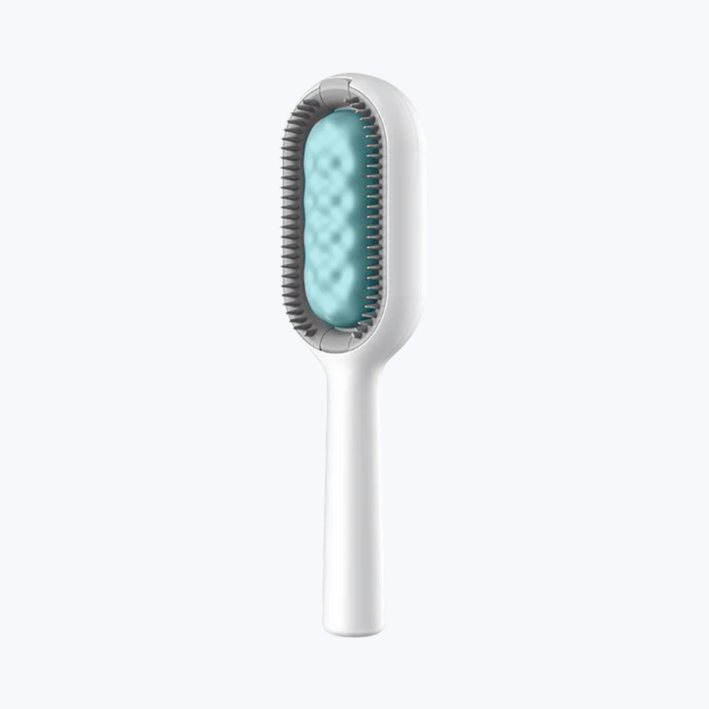 Double Sided Cat Grooming Brush Self Cleaning Deshedding Tool