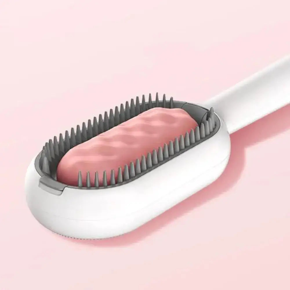 Double Sided Cat Grooming Brush Self Cleaning Deshedding Tool