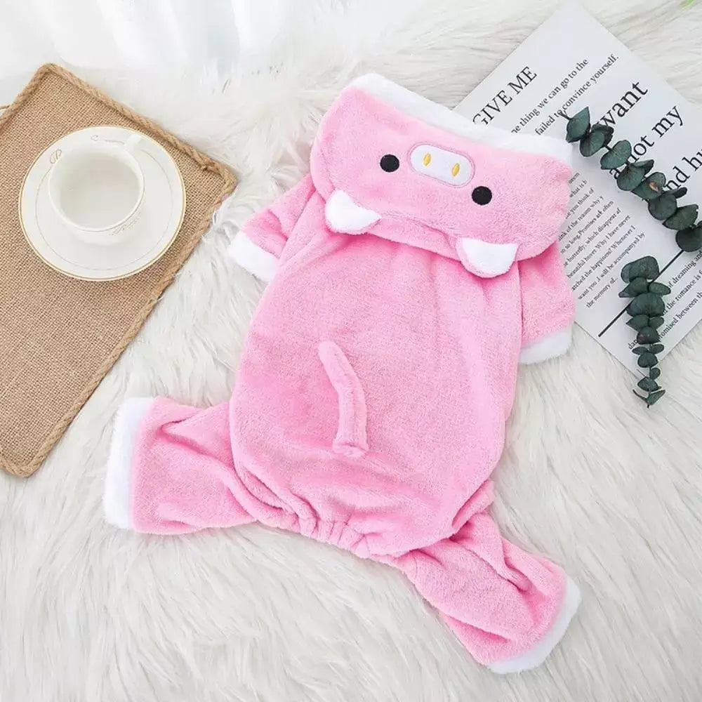 Cow Print Cat Hoodie Costume
