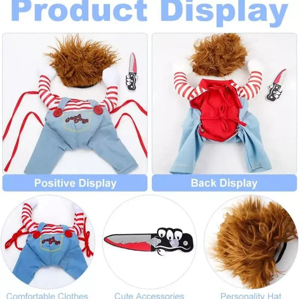 Chucky Cat Halloween Costume for Kids and Adults
