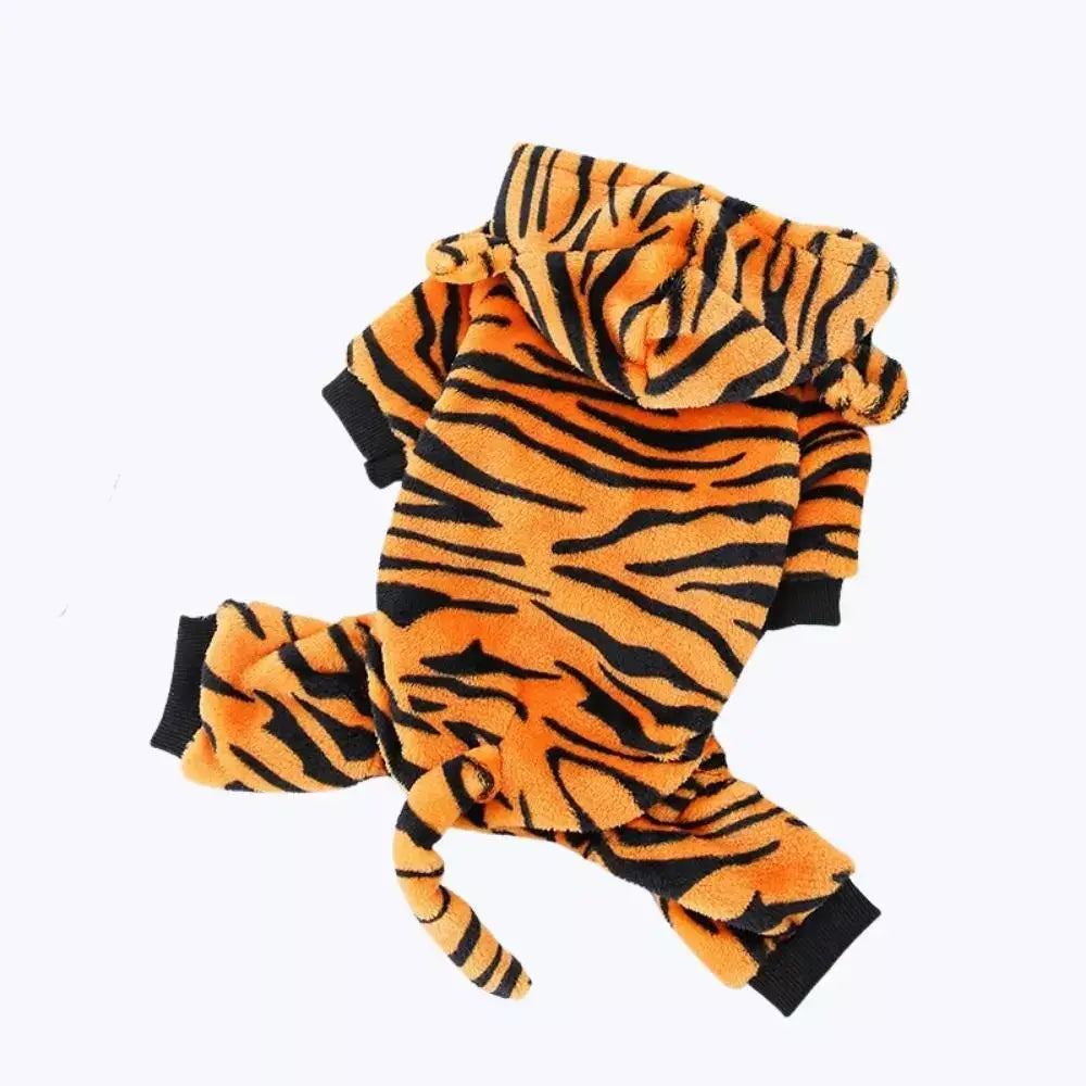Dinosaur Hooded Cat Costume Kids Animal Pajamas Halloween Party Outfit