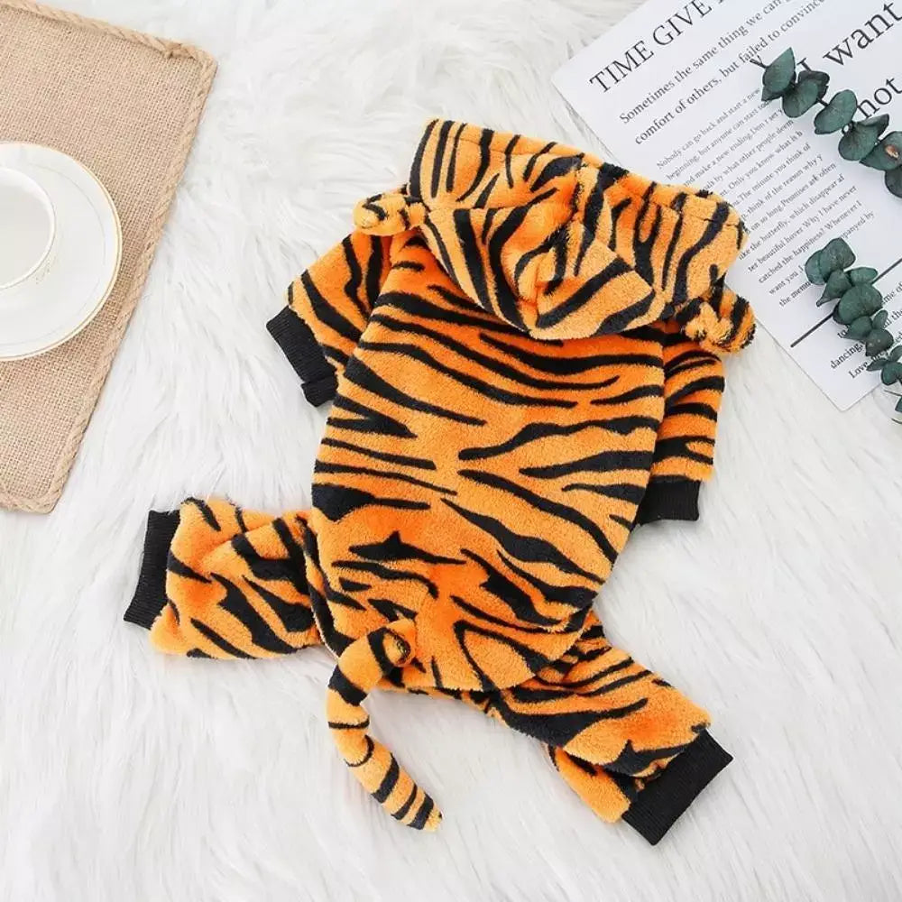 Dinosaur Hooded Cat Costume Kids Animal Pajamas Halloween Party Outfit