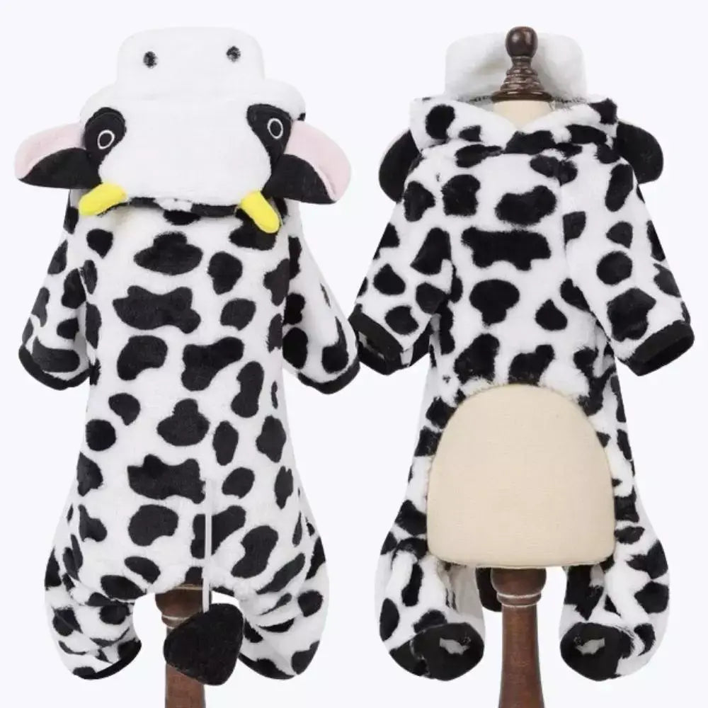 Cow Print Cat Hoodie Costume