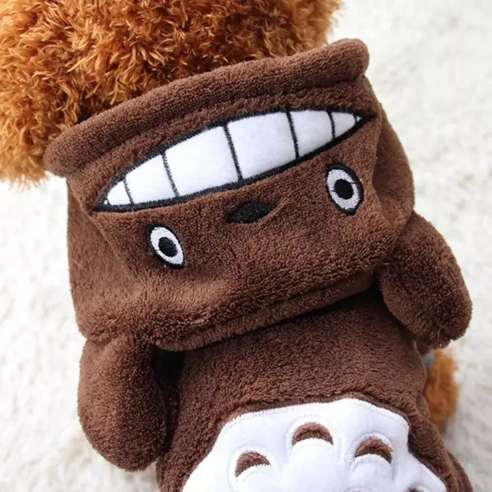 Fleece Cat Costume Warm Pet Outfit for Cats