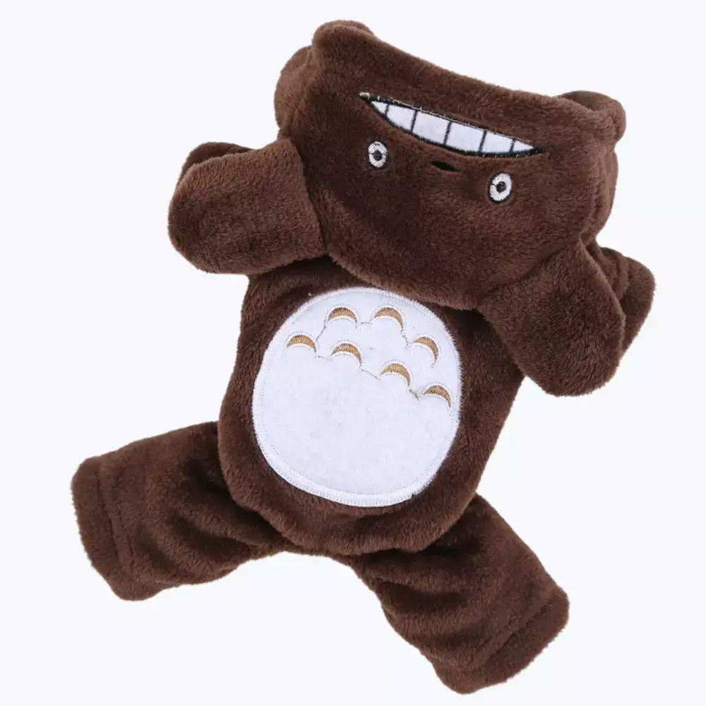 Fleece Cat Costume Warm Pet Outfit for Cats