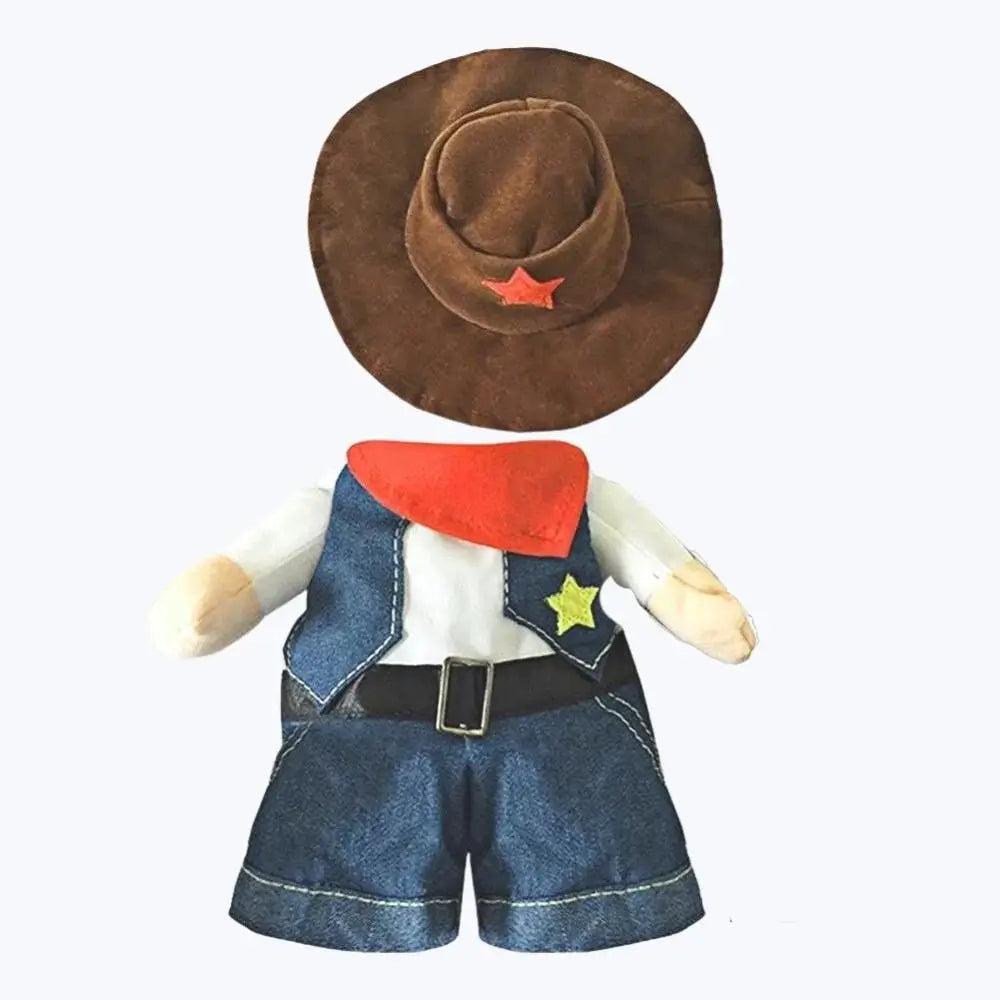 Cat Cowboy Costume Pet Outfit Western Cat Dress Up